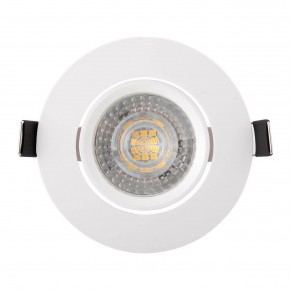 DK3020-WH Встраиваемый светильник, IP 20, 10 Вт, GU5.3, LED, белый, пластик в Лысьве - lysva.mebel24.online | фото 1
