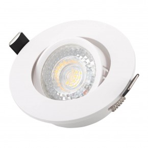 DK3020-WH Встраиваемый светильник, IP 20, 10 Вт, GU5.3, LED, белый, пластик в Лысьве - lysva.mebel24.online | фото 2