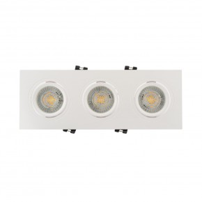 DK3023-WH Встраиваемый светильник, IP 20, 10 Вт, GU5.3, LED, белый, пластик в Лысьве - lysva.mebel24.online | фото 1