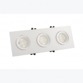 DK3023-WH Встраиваемый светильник, IP 20, 10 Вт, GU5.3, LED, белый, пластик в Лысьве - lysva.mebel24.online | фото 2