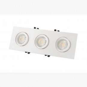 DK3023-WH Встраиваемый светильник, IP 20, 10 Вт, GU5.3, LED, белый, пластик в Лысьве - lysva.mebel24.online | фото 3