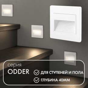 DK3050-WH Светильник встраиваемый в стену, IP 20, LED 3000, 1 Вт, белый, пластик в Лысьве - lysva.mebel24.online | фото 5