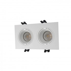 DK3072-WH Встраиваемый светильник, IP 20, 10 Вт, GU5.3, LED, белый/белый, пластик в Лысьве - lysva.mebel24.online | фото 1