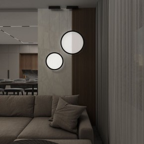 DK6606-BK Подвесной вертикальный светильник Veil со светодиодом H1700 d600 220V 48W 3000-6000K IP20 черный алюминий в Лысьве - lysva.mebel24.online | фото 7