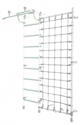 Дополнительная стойка к пристенному ДСК Pastel с сеткой для лазания, цв. белый в Лысьве - lysva.mebel24.online | фото