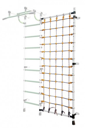 Дополнительная стойка к пристенному ДСК с сеткой для лазания, цв. белый в Лысьве - lysva.mebel24.online | фото