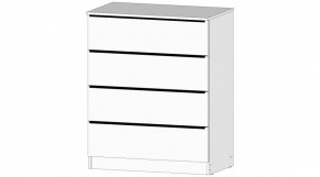 ЭЛЕГАНТ Комод 4 ящика (белый) в Лысьве - lysva.mebel24.online | фото