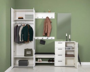 ЭЙР прихожая (модульная) Белый Шагрень в Лысьве - lysva.mebel24.online | фото 2