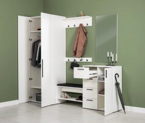 ЭЙР прихожая (модульная) Белый Шагрень в Лысьве - lysva.mebel24.online | фото 27