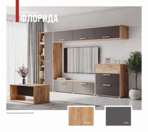 ФЛОРИДА Гостиная (модульная) дуб золотой/графит в Лысьве - lysva.mebel24.online | фото