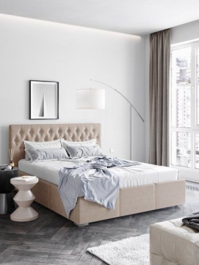Интерьерная Кровать Октавия Бежевый 1400x2000 в Лысьве - lysva.mebel24.online | фото