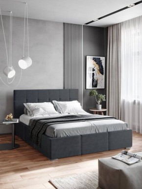 Интерьерная Кровать Рио 1.6 Ортопед на опорах Серый в Лысьве - lysva.mebel24.online | фото