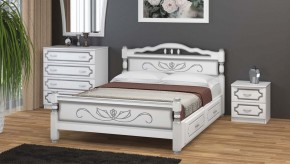 КАРИНА-5 Кровать из массива 1600 с 2-мя ящиками в Лысьве - lysva.mebel24.online | фото 1