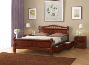 КАРИНА-5 Кровать из массива 1600 с 2-мя ящиками в Лысьве - lysva.mebel24.online | фото 3
