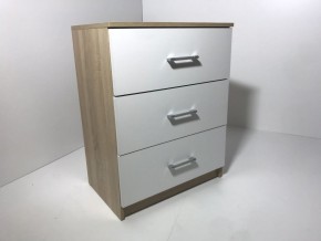 Комод 3 ящика (дуб сонома/белый) в Лысьве - lysva.mebel24.online | фото