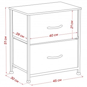 Комод Leset Линкс 2 ящ. (к/з), Каркас Белый, ящики Белые в Лысьве - lysva.mebel24.online | фото 8