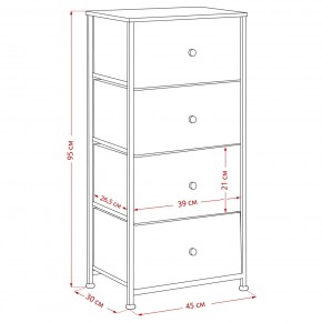 Комод Leset Линкс 4 ящика (МДФ) в Лысьве - lysva.mebel24.online | фото 12
