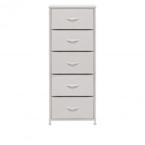 Комод Leset Линкс 5 ящ. (к/з), Каркас Белый, ящики Белые в Лысьве - lysva.mebel24.online | фото 1
