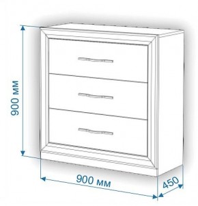 Комод Нобиле Км-90/45 в Лысьве - lysva.mebel24.online | фото 2