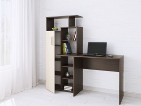 Компьютерный Стол Квартет-7 Дуб молочный/Венге в Лысьве - lysva.mebel24.online | фото