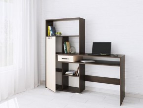 Компьютерный стол Квартет-8 венге/дуб молочный в Лысьве - lysva.mebel24.online | фото