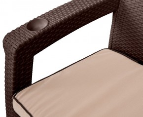 Комплект кресел Yalta Premium Double Seat (Ялта) шоколадный (+подушки под спину) в Лысьве - lysva.mebel24.online | фото 2