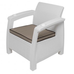Комплект уличной мебели Yalta Premium Terrace Set (Ялта) белый (+подушки под спину) в Лысьве - lysva.mebel24.online | фото 7