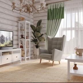 Кресло для отдыха Саари светло-серое, ткань рогожка в Лысьве - lysva.mebel24.online | фото 4