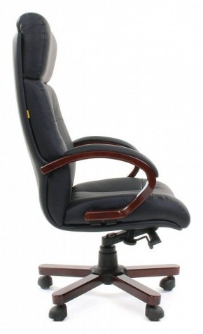 Кресло для руководителя Chairman 421 черный/орех темный, черный в Лысьве - lysva.mebel24.online | фото 3