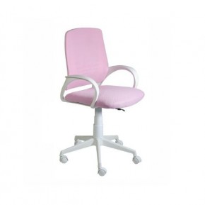 Кресло Ирис White сетка/ткань розовая в Лысьве - lysva.mebel24.online | фото