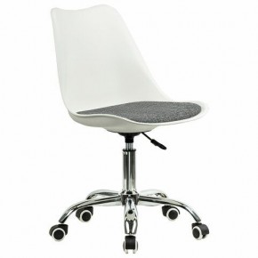 Кресло стул BRABIX "Eames MG-310 CH", хром, пластик белый, ткань серая, 532924 в Лысьве - lysva.mebel24.online | фото 2