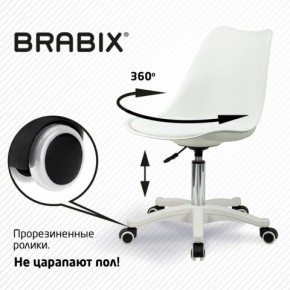 Кресло стул BRABIX "Eames MG-310 PL", пластик белый, экокожа белая, 532926 в Лысьве - lysva.mebel24.online | фото 5