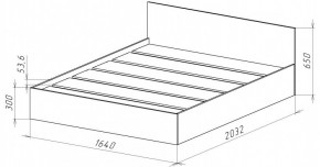 НИЦЦА-14 Кровать 1600 с настилом ЛДСП (НЦ.14) в Лысьве - lysva.mebel24.online | фото 3