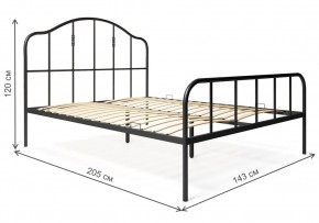 Кровать Милена 140х200 черная в Лысьве - lysva.mebel24.online | фото