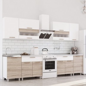 Кухня Айсбери 2.4 м (Белый/Дуб Сонома) в Лысьве - lysva.mebel24.online | фото