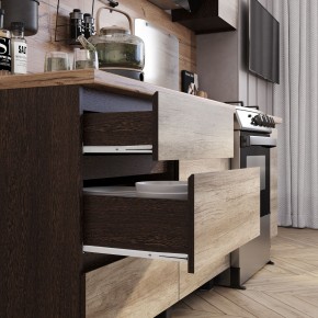 Кухня Энигма 1.6 м (венге/дуб каньон) в Лысьве - lysva.mebel24.online | фото 2