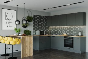 Кухня угловая Антрацит 2600х1600 (Стол. 38мм) в Лысьве - lysva.mebel24.online | фото 1
