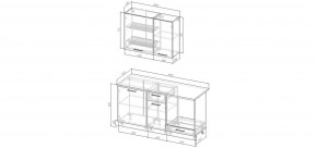 Кухонный гарнитур Белый Глянец 1600 (Стол. 38мм) в Лысьве - lysva.mebel24.online | фото 2