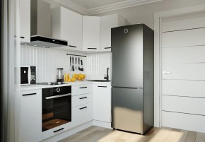 Кухонный гарнитур Белый Глянец 2200*1000 (Стол. 26мм) в Лысьве - lysva.mebel24.online | фото 1