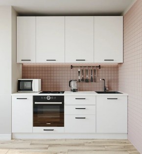 Кухонный гарнитур Белый Глянец 2200 h950 (Стол. 38мм) в Лысьве - lysva.mebel24.online | фото