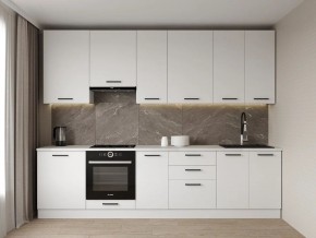 Кухонный гарнитур Белый Глянец 3000 h950 (Стол. 38мм) в Лысьве - lysva.mebel24.online | фото 1