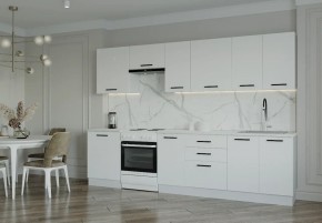 Кухонный гарнитур Белый Глянец 3000 (Стол. 26мм) в Лысьве - lysva.mebel24.online | фото