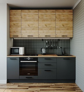 Кухонный гарнитур Дели 2200 (Стол. 26мм) в Лысьве - lysva.mebel24.online | фото
