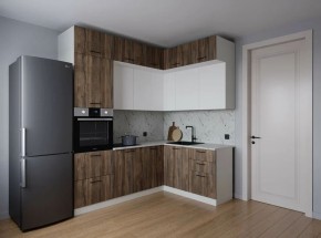 Кухонный гарнитур Старое Дерево 2200*1700 (Стол. 38мм) в Лысьве - lysva.mebel24.online | фото 1