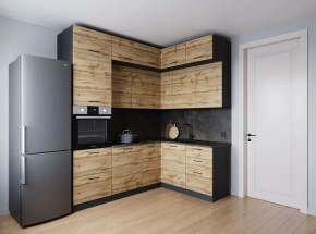 Кухонный гарнитур угловой Крафт 2200*1700 (Стол. 26мм) в Лысьве - lysva.mebel24.online | фото 1