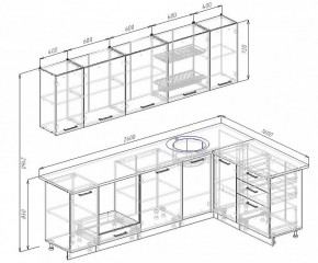 Кухонный гарнитур угловой Пайн 2600х1600 (Стол. 38мм) в Лысьве - lysva.mebel24.online | фото 2