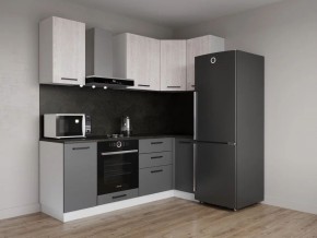 Кухонный гарнитур угловой Санторини 2200*1000 (Стол. 26мм) в Лысьве - lysva.mebel24.online | фото 1