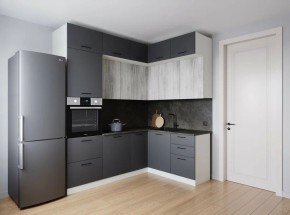 Кухонный гарнитур угловой Санторини 2200*1700 (Стол. 26мм) в Лысьве - lysva.mebel24.online | фото 1