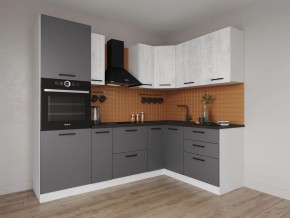 Кухонный гарнитур угловой Санторини 2400*1600 (Стол. 38мм) в Лысьве - lysva.mebel24.online | фото 1