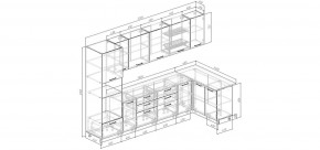 Кухонный гарнитур угловой Санторини 3200*1400 (Стол. 38мм) в Лысьве - lysva.mebel24.online | фото 2